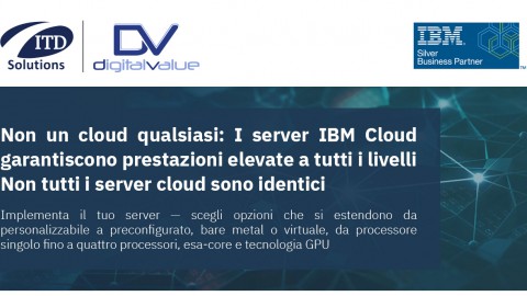 Non un cloud qualsiasi: I server IBM Cloud garantiscono prestazioni elevate a tutti i livelli Non tutti i server cloud sono identici